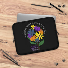 Load image into Gallery viewer, Black Laptop Sleeve - Promise Garden Flowers
