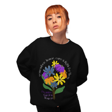 Load image into Gallery viewer, Female Crewneck Sweatshirt - Promise Garden Flowers
