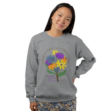 Load image into Gallery viewer, Female Crewneck Sweatshirt - Promise Garden Flowers
