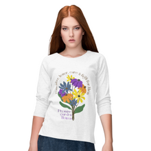 Load image into Gallery viewer, Female Crewneck Sweatshirt - Promise Garden Flowers
