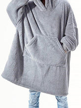 Load image into Gallery viewer, Long Sleeve Pocketed Hooded Lounge Top
