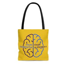 Load image into Gallery viewer, Yellow Tote Bag - Know Dementia | Know Alzheimer’s
