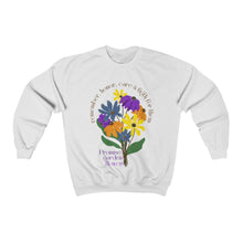 Load image into Gallery viewer, Female Crewneck Sweatshirt - Promise Garden Flowers
