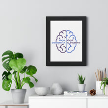 Load image into Gallery viewer, Framed Vertical White Poster - Know Dementia | Know Alzheimer’s
