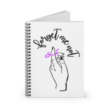 Load image into Gallery viewer, White Spiral Notebook - Forget me (k)Not
