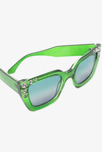 Load image into Gallery viewer, Inlaid Rhinestone Polycarbonate Sunglasses
