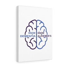 Load image into Gallery viewer, White Frameless Canvas - Know Dementia | Know Alzheimer’s
