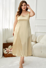 Load image into Gallery viewer, Plus Size Tie-Shoulder Midi Night Dress
