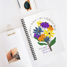 Load image into Gallery viewer, White Spiral Notebook - Promise Garden Flowers
