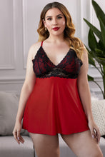 Load image into Gallery viewer, Lace See-Through Plus Size Chemise
