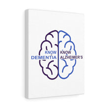 Load image into Gallery viewer, White Frameless Canvas - Know Dementia | Know Alzheimer’s
