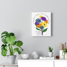 Load image into Gallery viewer, White Frameless Canvas - Promise Garden Flowers
