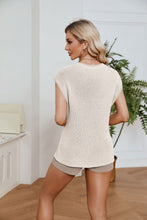 Load image into Gallery viewer, Ribbed Round Neck Pocket Knit Top and Shorts Set
